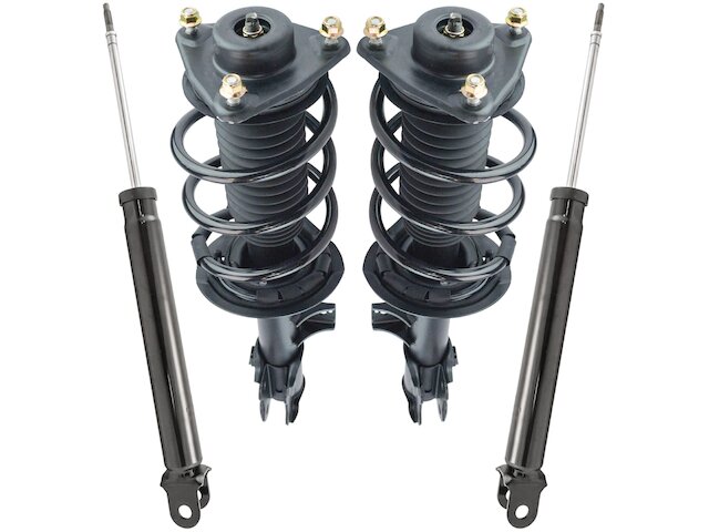 Front and Rear Shock Strut and Coil Spring Kit 4 Piece - 2011-2016 Kia Sportage FWD - TRQ 96789-02218206