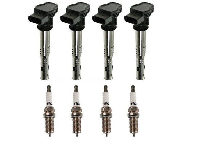 Ignition Coil and Spark Plug Kit 8 Piece - 2012-2014 Audi A6 - TRQ 118717-02223552