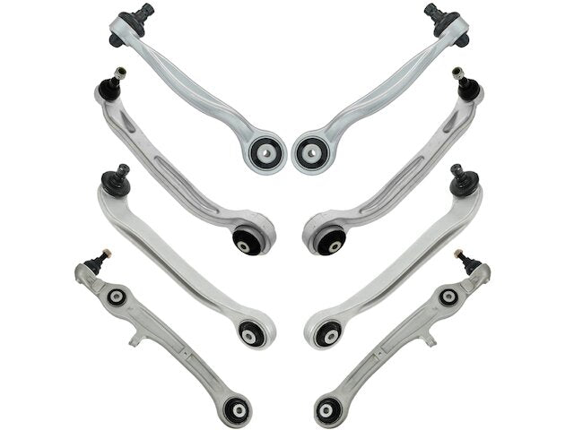 Control Arm and Ball Joint Assembly Set 8 Piece - 2006-2011 Audi A6 - TRQ 18923-02232942