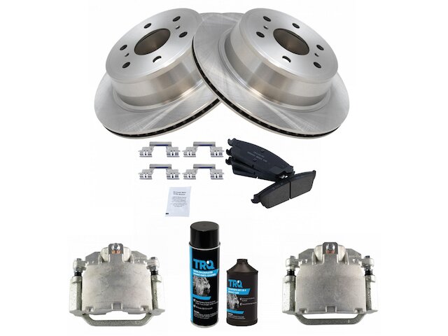Rear Brake Pad Rotor and Caliper Set - 2007-2013 GMC Sierra 1500 - TRQ 19022-02233785
