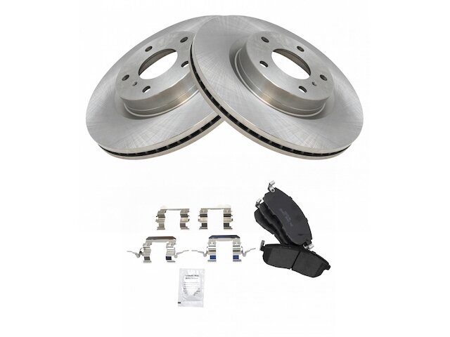 Front Brake Pad and Rotor Kit - 2003-2004 Infiniti G35 - TRQ 6703-02238067