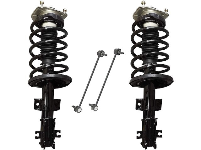 Front Strut Assembly and Sway Bar Link Kit - 1999-2006 Volvo S80 - Detroit Axle 871-02247196