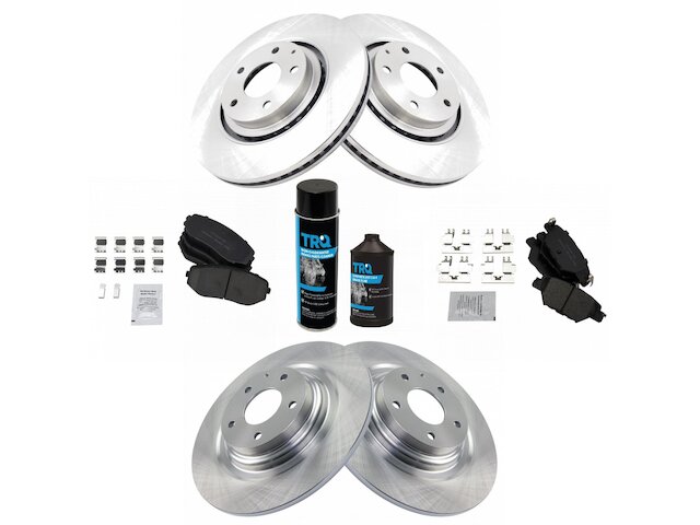 Front and Rear Brake Pad and Rotor Kit - 2016-2018 Mazda CX9 - TRQ 134783-02248178