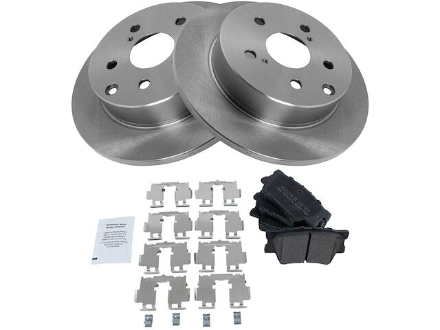 Rear Brake Pad and Rotor Kit - 2006-2018 Toyota RAV4 - TRQ 18953-02265542