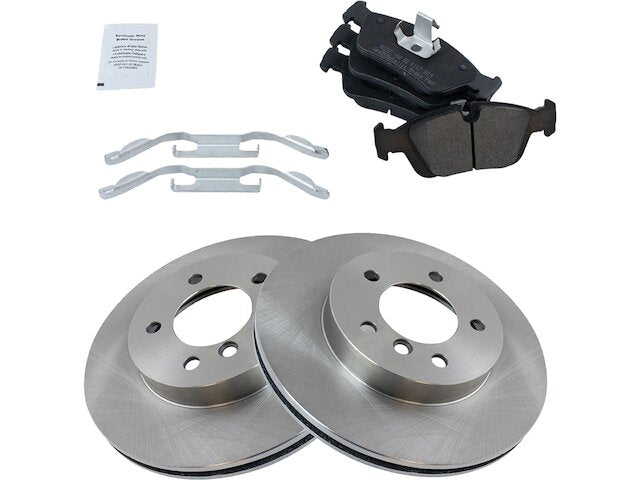 Front Brake Pad and Rotor Kit - 2001-2006 BMW 325Ci - TRQ 966-02272718