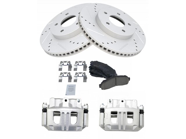 Front Brake Pad Rotor and Caliper Set - 2005-2006 Chevrolet Equinox - TRQ 18225-02276301