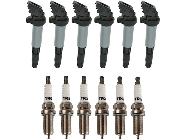 Ignition Coil and Spark Plug Kit 12 Piece - 2003-2005 BMW 530i - TRQ 1056-02280491