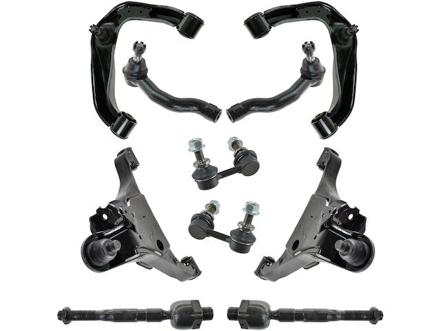 Front Control Arm Ball Joint Tie Rod and Sway Bar Link Kit 10 Piece - 2005-2012 Nissan Pathfinder - TRQ 18396-02281696
