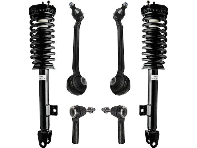 Front Strut Coil Spring Control Arm Tie Rod Kit - 2005-2008 Dodge Magnum - Detroit Axle 18192-02287425
