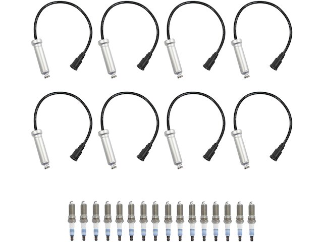 Spark Plug Wire Set 24 Piece - 2017-2020 Ford F350 Super Duty 6.2L V8 - DIY Solutions 140807-02290702