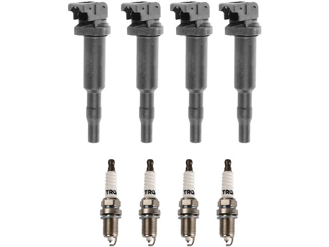Ignition Coil and Spark Plug Kit 8 Piece - 2007-2008 Mini Cooper 1.6L 4-Cylinder Naturally Aspirated SOHC - TRQ 24096-02291477