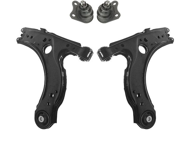 Front Lower Control Arm and Ball Joint Kit 4 Piece - 2000-2005 Volkswagen Golf - TRQ 7458-02296364