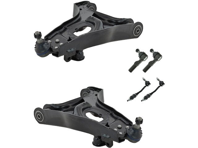 Front Control Arm Ball Joint Tie Rod and Sway Bar Link Kit 6 Piece - 1997-1999 Dodge Dakota RWD - TRQ 1840-02299902