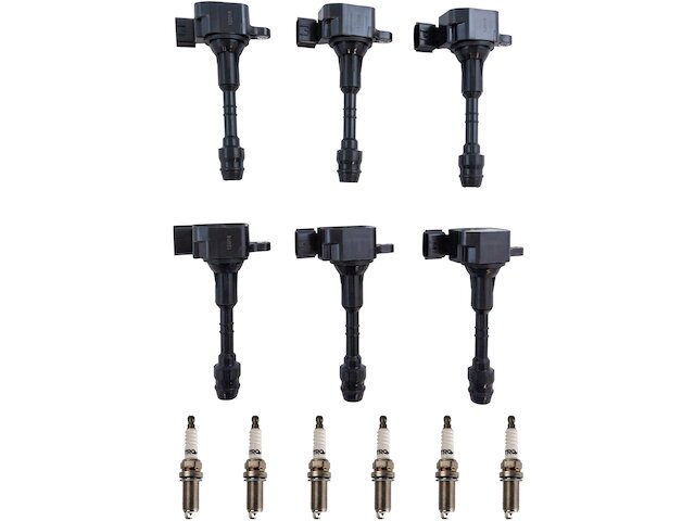 Ignition Coil Set with Spark Plugs 12 Piece - 2012-2019 Nissan NV2500 4.0L V6 - TRQ 118459-02303655