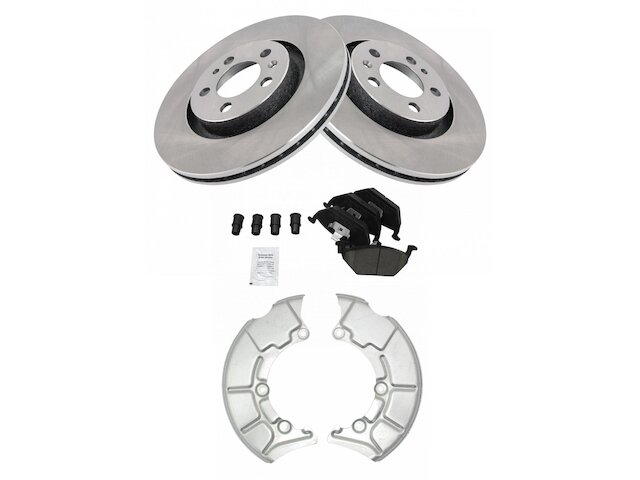 Front Brake Pad and Rotor Kit - 2000-2006, 2009-2010 Volkswagen Beetle - TRQ 7454-02305341