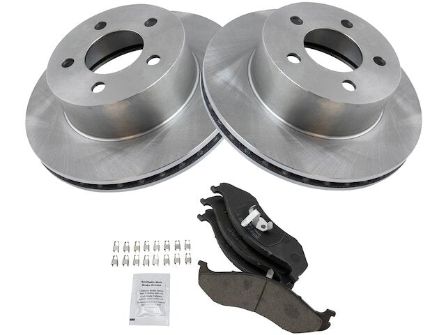 Front Brake Pad and Rotor Kit - 1990-1998 Jeep Cherokee 4WD - TRQ 2225-02316493