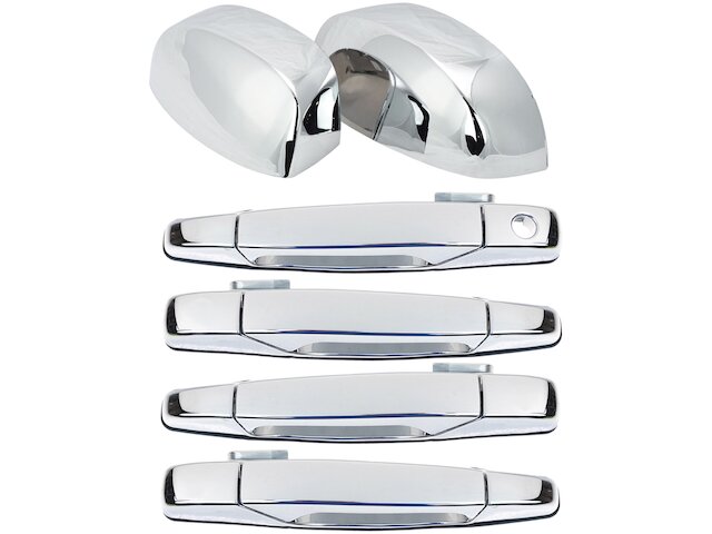Door Handle and Mirror Cap Kit 6 Piece - 2007-2014 Cadillac Escalade ESV - TRQ 127828-02335837
