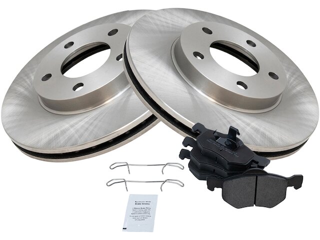 Front Brake Pad and Rotor Kit - 2001-2007 Ford Escape - TRQ 5217-02337308