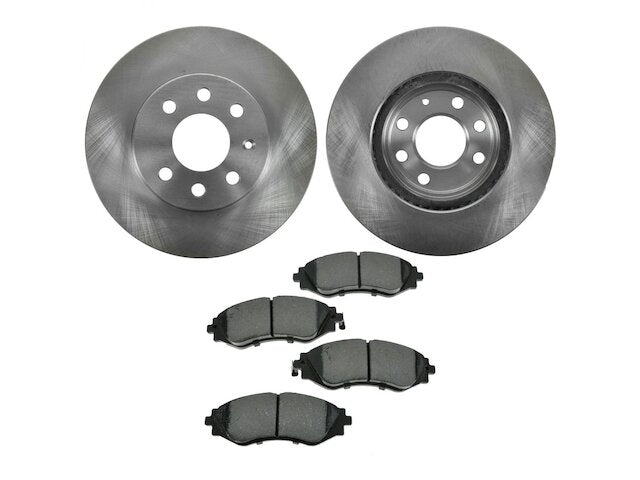 Front Brake Pad and Rotor Kit - 1999-2002 Daewoo Nubira - TRQ 533-02339089