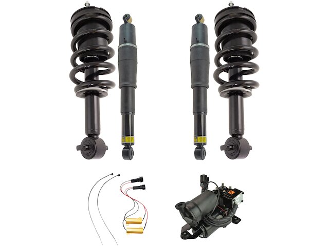 Air Suspension Compressor Shock Strut Kit 5 Piece - 2007-2014 Cadillac Escalade ESV - TRQ 127828-02340985
