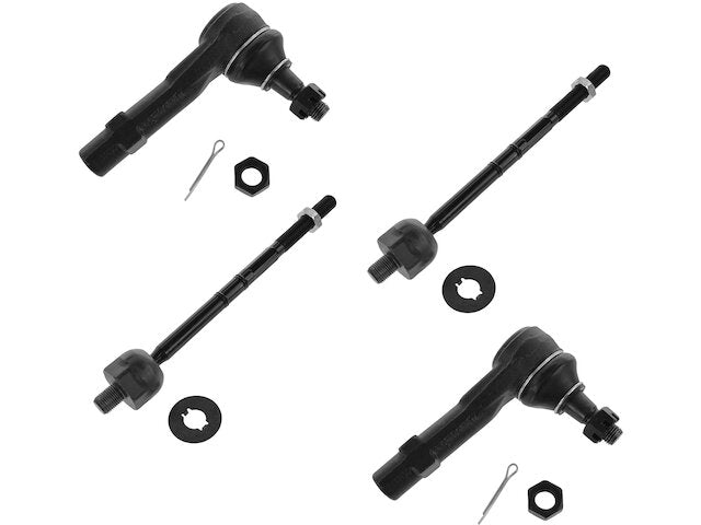 Front Tie Rod End Set 4 Piece - 2001-2005 Ford Explorer Sport Trac - TRQ 18628-02357781