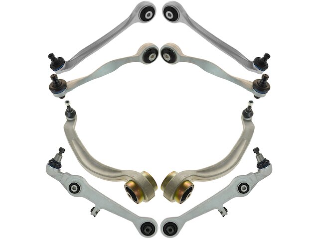 Front Control Arm and Ball Joint Assembly Set 8 Piece - 1998-2001 Audi A6 Quattro - TRQ 7428-02358917
