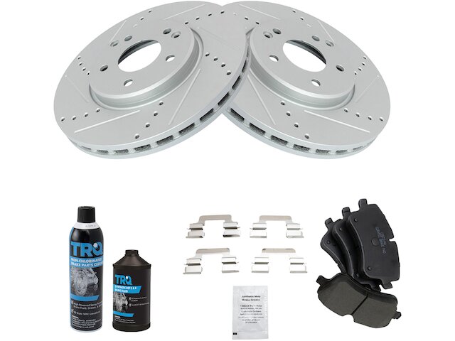 Front Brake Pad and Rotor Kit - 2003-2005 Mercedes CLK320 - TRQ 6371-02362960