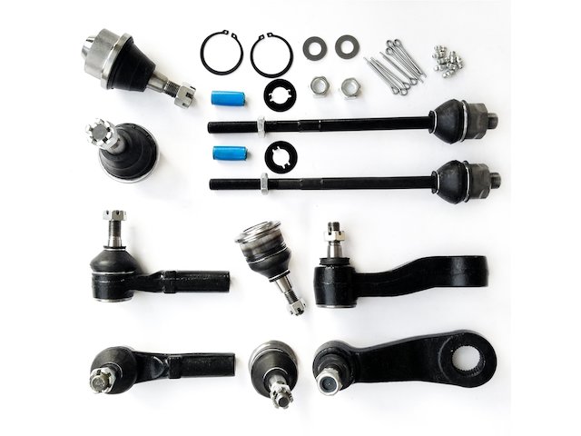 Front Ball Joint, Tie Rod, Idler and Pitman Arm Kit - 10 Piece - 2001-2003, 2005-2006 Chevrolet Silverado 1500 HD (Excludes 2004) - Replacement 3696-02379200