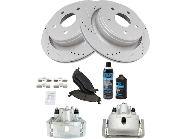 Rear Brake Pad Rotor and Caliper Set - 2007-2009 Chrysler Aspen - TRQ 19138-02391054