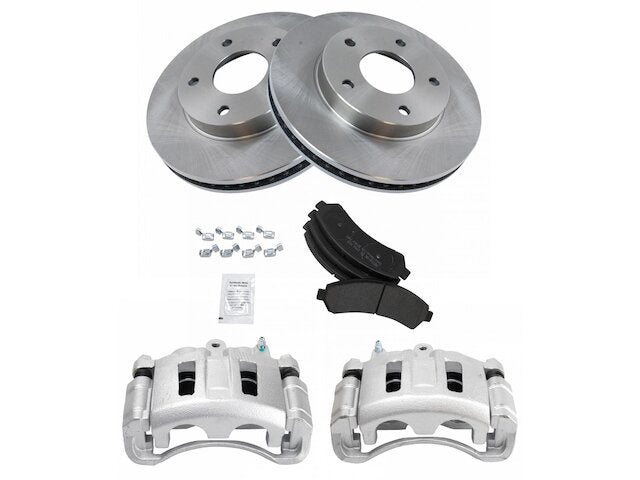Front Brake Pad Rotor and Caliper Set - 1997-2001 GMC Jimmy - TRQ 4190-02395140