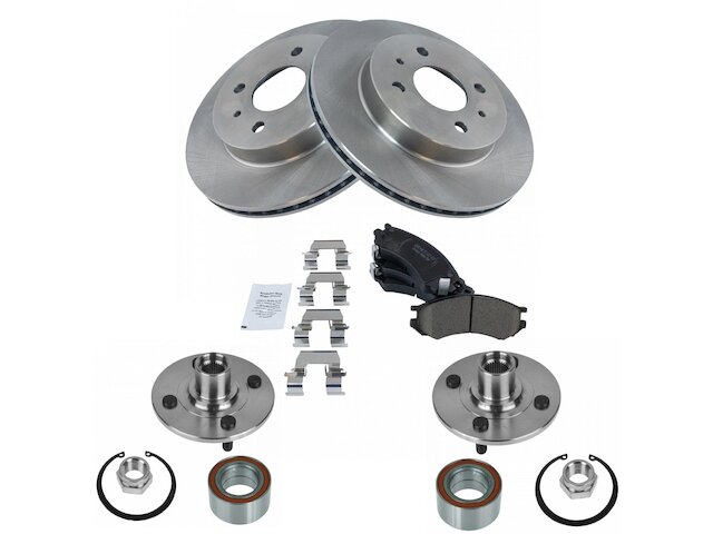 Front Brake Pad and Rotor Kit - 1994-2002 Saturn SC2 - TRQ 4862-02399265