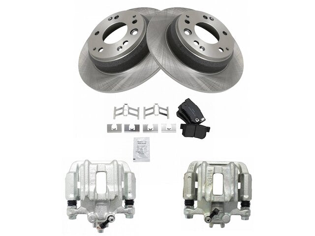 Rear Brake Pad Rotor and Caliper Set - 1996-1998 Acura RL - TRQ 5933-02400166