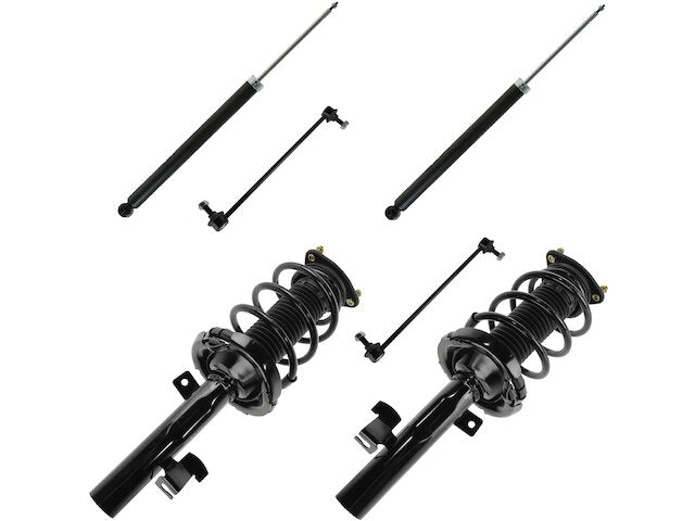 Front and Rear Shock Strut Coil Spring Sway Bar Link Kit 6 Piece - 2006-2010 Mazda 5 - TRQ 18822-02402110
