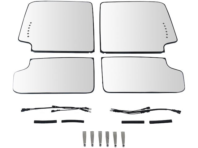 Door Mirror Glass Set 4 Piece - 2015-2018 Chevrolet Silverado 2500 HD - Trail Ridge 129802-02402621