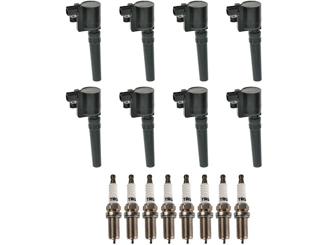 Ignition Coil and Spark Plug Kit 16 Piece - 2003 Jaguar S Type 4.2L V8 Supercharged - TRQ 548-02410450