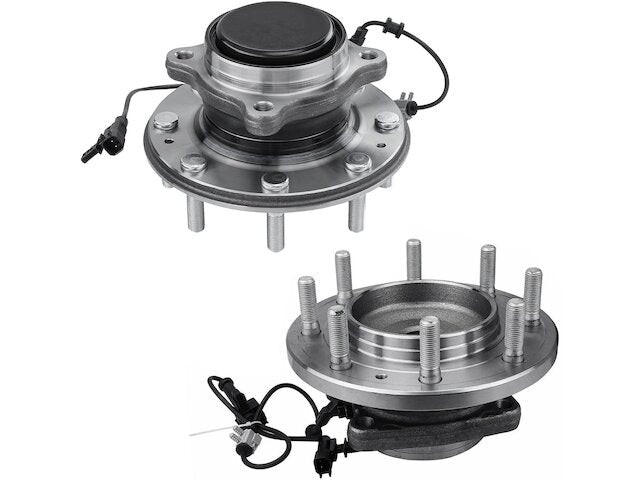 Front Wheel Hub Assembly Set - 2011-2016 GMC Sierra 2500 HD - Detroit Axle 96713-02417276