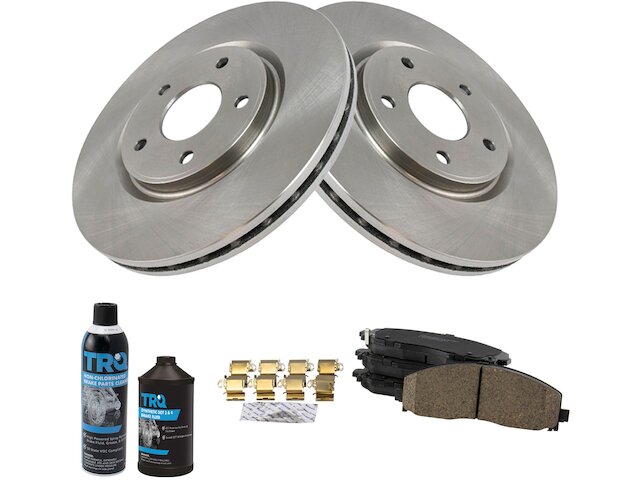 Front Brake Pad and Rotor Kit - 2017-2021 Chrysler Pacifica FWD - TRQ 138434-02418988