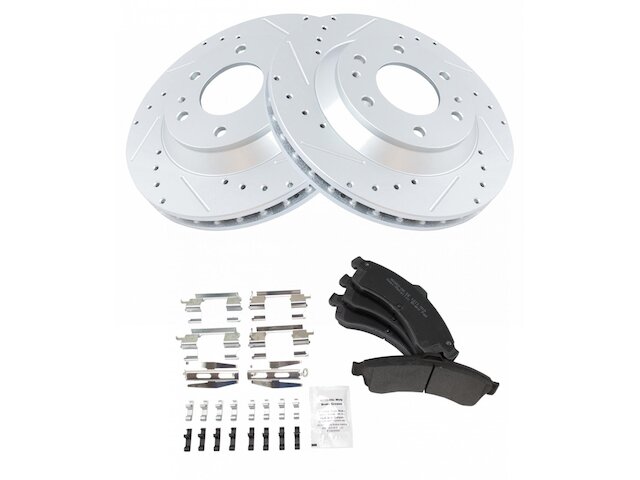 Front Brake Pad and Rotor Kit - 2002-2004 Oldsmobile Bravada - TRQ 4403-02434393
