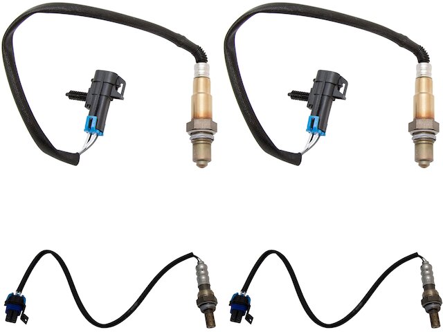 Oxygen Sensor Set 4 Piece - 2008-2013 GMC Sierra 1500 4.3L V6 - TRQ 28808-02437348