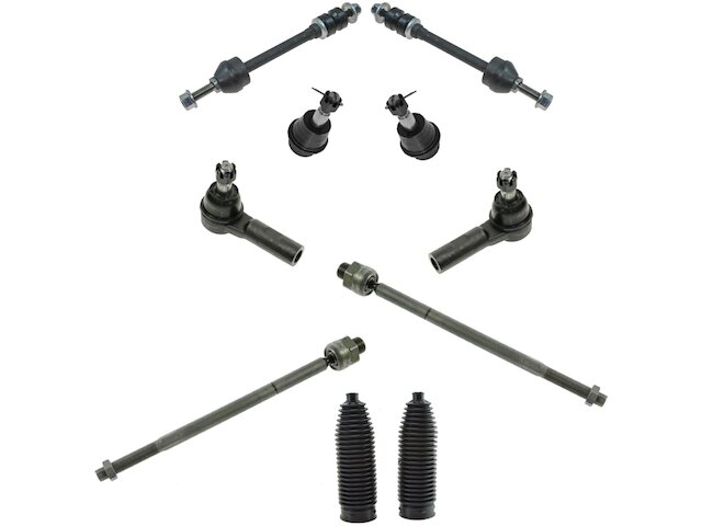Front Ball Joints Tie Rods Sway Bar Link Kit 10 Piece - 2006-2008 Dodge Ram 1500 4WD - TRQ 18738-02437457