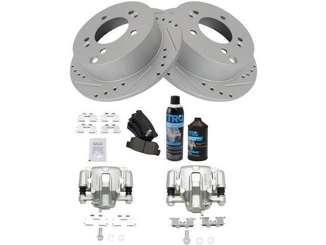 Rear Brake Pad Rotor and Caliper Set - 2006-2010 Kia Optima - TRQ 18848-02445874