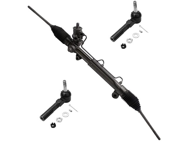 Front Steering Rack and Tie Rod End Kit - 1998-2003 Chevrolet Malibu - Detroit Axle 3524-02457596