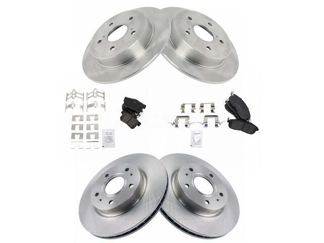 Front and Rear Brake Pad and Rotor Kit - 2007-2013 Suzuki SX4 - TRQ 23937-02461257