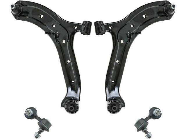 Front Control Arm Ball Joint Sway Bar Link Kit 4 Piece - 2000-2005 Hyundai Accent - TRQ 178-02474399