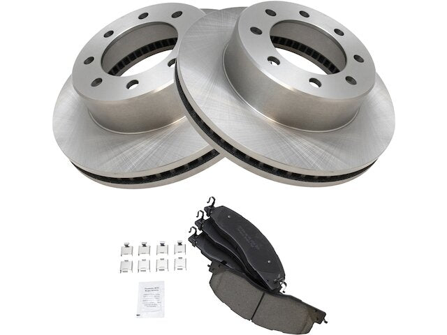 Front Brake Pad and Rotor Kit - 2009-2010 Dodge Ram 3500 - TRQ 30221-02476675