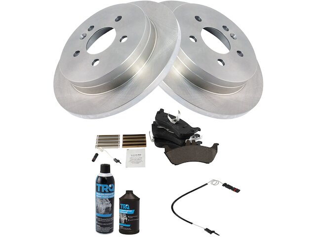 Rear Brake Pad Rotor and Wear Sensor Kit - 1999-2003 Mercedes ML320 - TRQ 6414-02479722