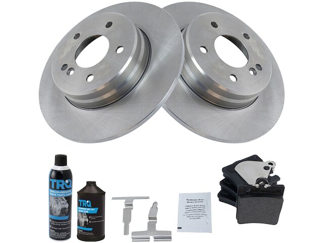 Rear Brake Pad and Rotor Kit - 2006-2007 Mercedes C280 - TRQ 18686-02493183