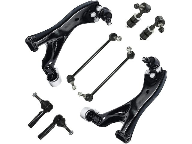Front and Rear Control Arm Sway Bar Link Tie Rod Kit - 2005-2006 Chevrolet Equinox - Detroit Axle 18225-02498402