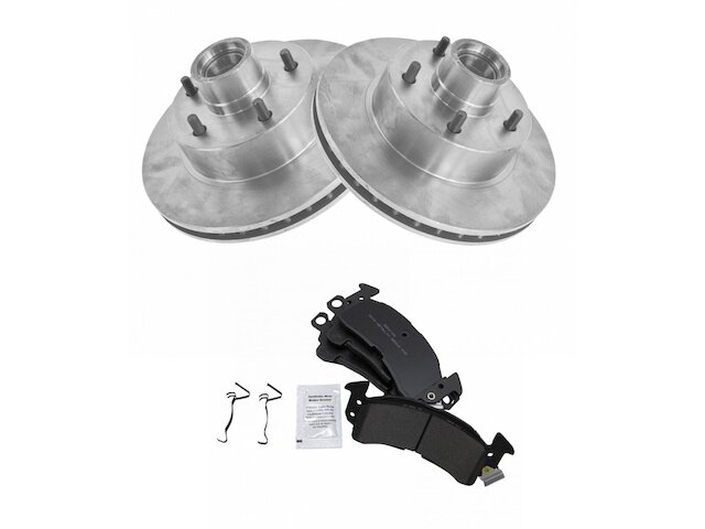 Front Brake Pad and Rotor Kit - 1973-1977 Chevrolet El Camino - TRQ 14099-02520550