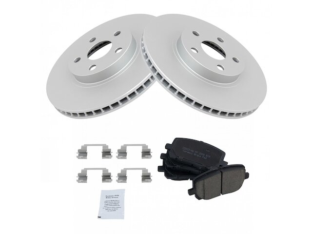 Front Brake Pad and Rotor Kit - 2003-2008 Toyota Corolla - TRQ 8017-02523574